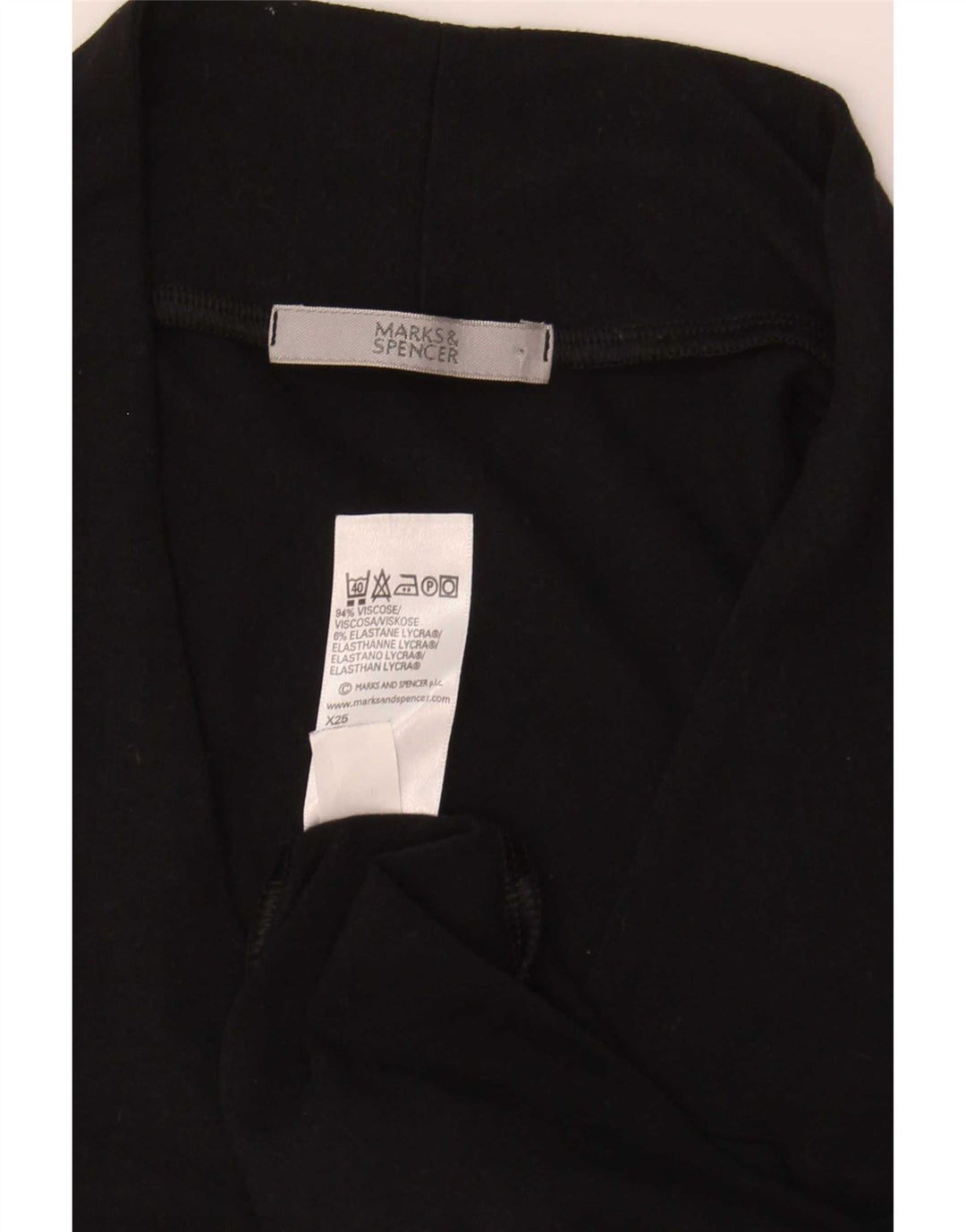 Marks & Spencer Damevest Top UK 16 Large Black Viscose