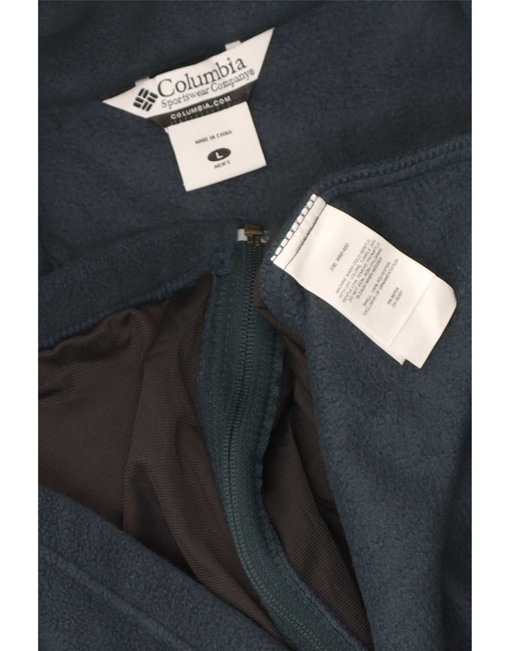 Columbia Herre Fleece Gilet UK 40 Large Navy Blue Polyester