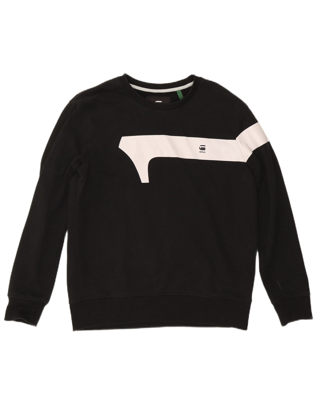 G-Star Herre Sweatshirt Jumper XL Sort Colourblock Bomuld