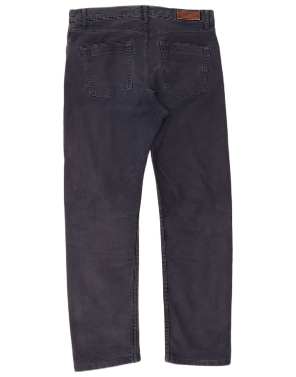 Marks & Spencer Straight Casual bukser til mænd W34 L31 Marineblå bomuld