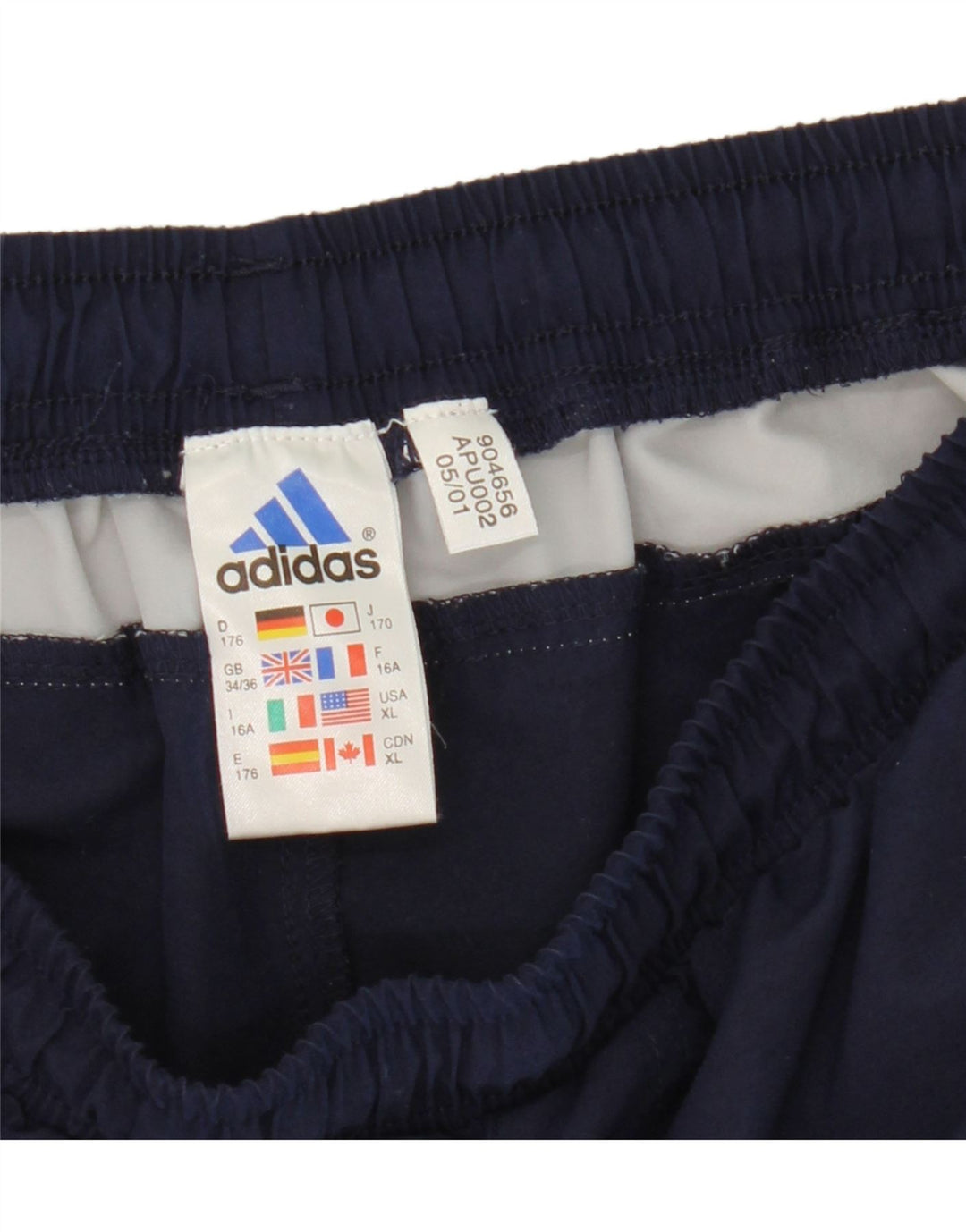 Adidas Træningsdragtsbukser til drenge 15-16 år Marineblå Colourblock Polyester