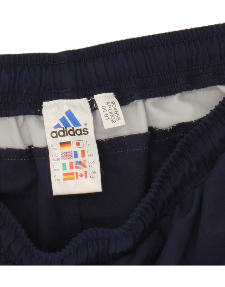 Adidas Træningsdragtsbukser til drenge 15-16 år Marineblå Colourblock Polyester