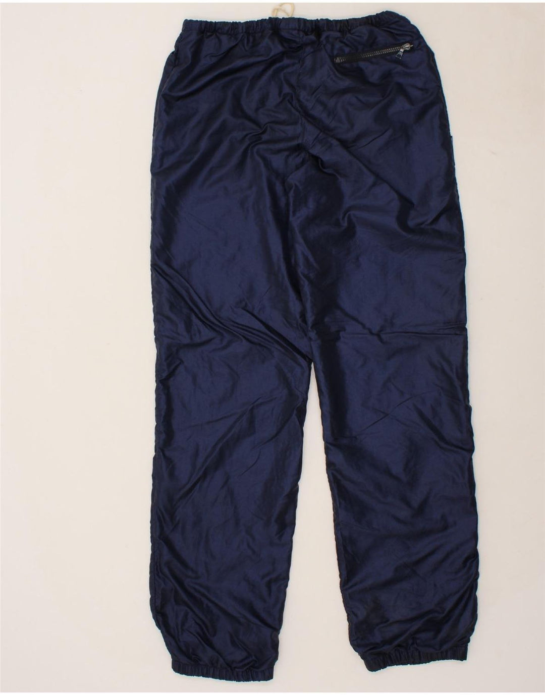 ELLESSE Mens Tracksuit Trousers Joggers IT 48 Medium Navy Blue Nylon Vintage Ellesse and Second-Hand Ellesse from Messina Hembry 