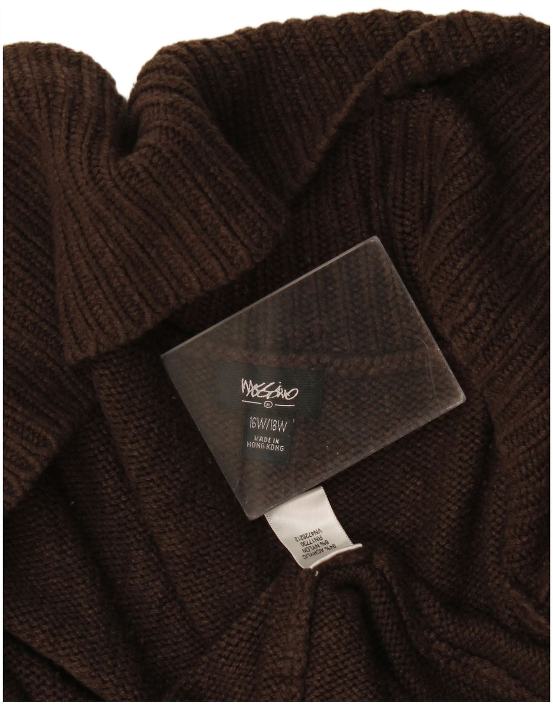 Mossimo Womens Open Cardigan Sweater US 16 2XL Brun Akryl