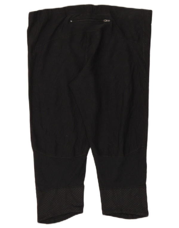 Nike Dame Dri Fit Capri Leggings UK 18 XL Sort Polyester