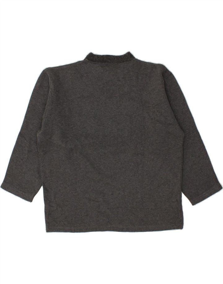 GREAT BAY Womens Graphic Sweatshirt Jumper Large Grey Cotton Vintage Great Bay and Second-Hand Great Bay from Messina Hembry 