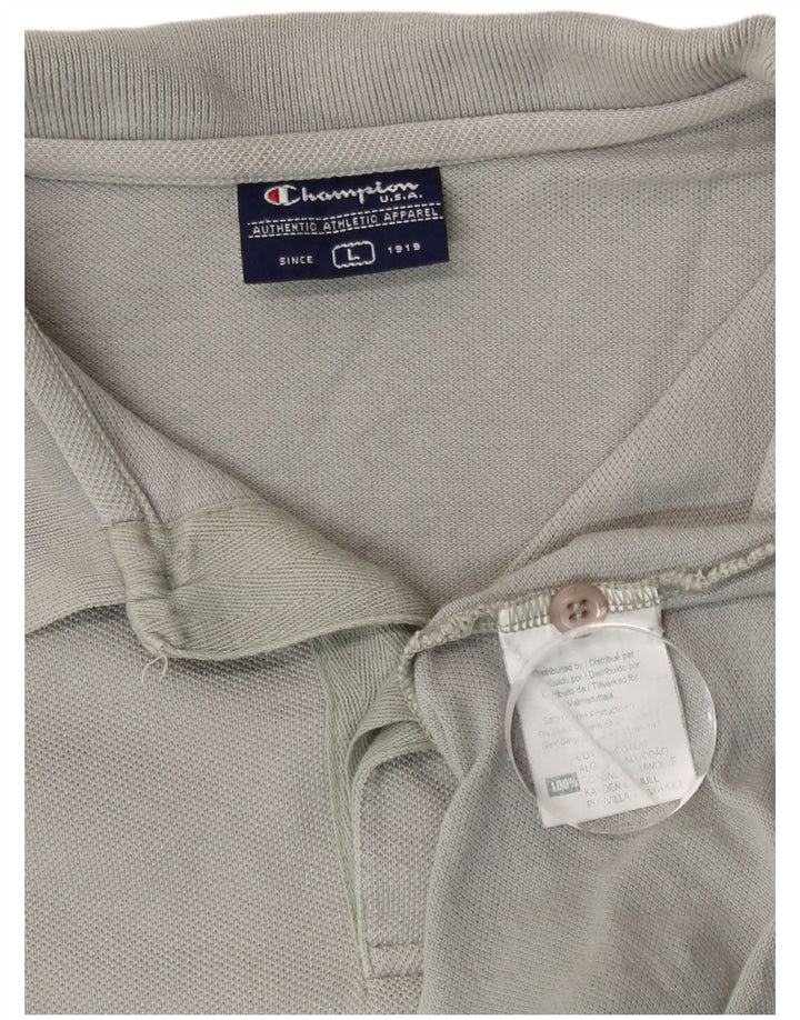 Champion herre poloshirt Stor grå bomuld
