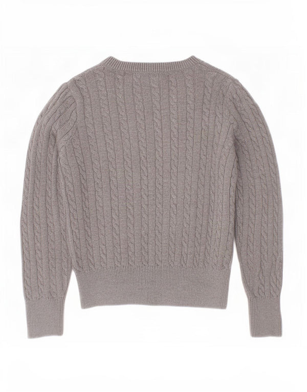 Polo Ralph Lauren Girl Cardigan Sweater 4-5 År Grå Bomuld