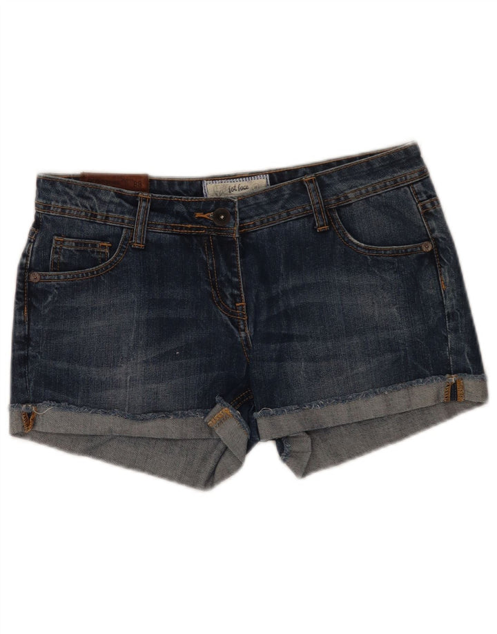 Fat Face Womens Denim Shorts W32 Large Blue Cotton