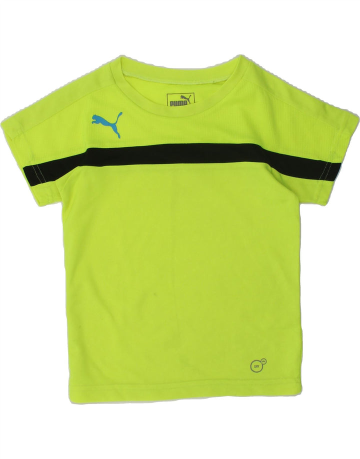 PUMA Boys T-Shirt Top 3-4 Years Green | Vintage Puma | Thrift | Second-Hand Puma | Used Clothing | Messina Hembry 