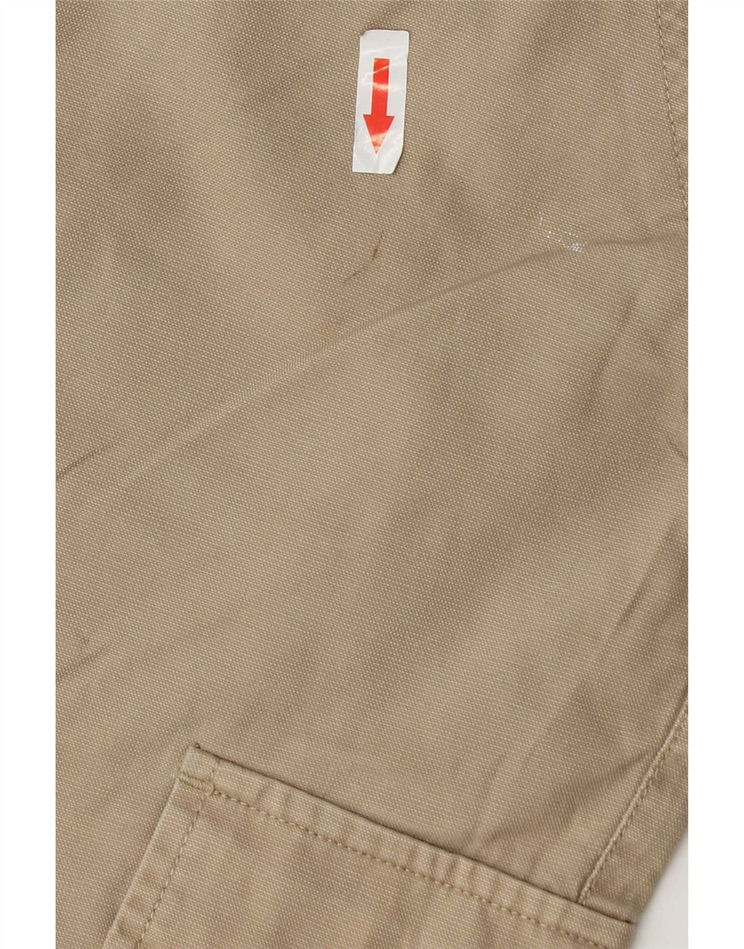 Zara Herre Cargo Shorts EU 42 Large W32 Beige Bomuld