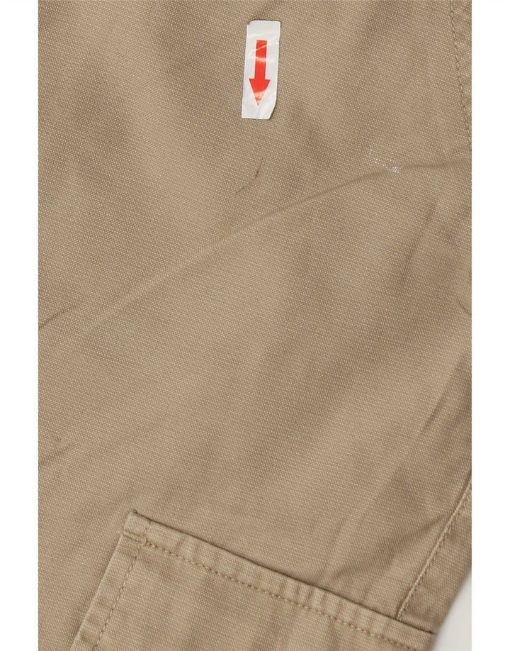 Zara Herre Cargo Shorts EU 42 Large W32 Beige Bomuld