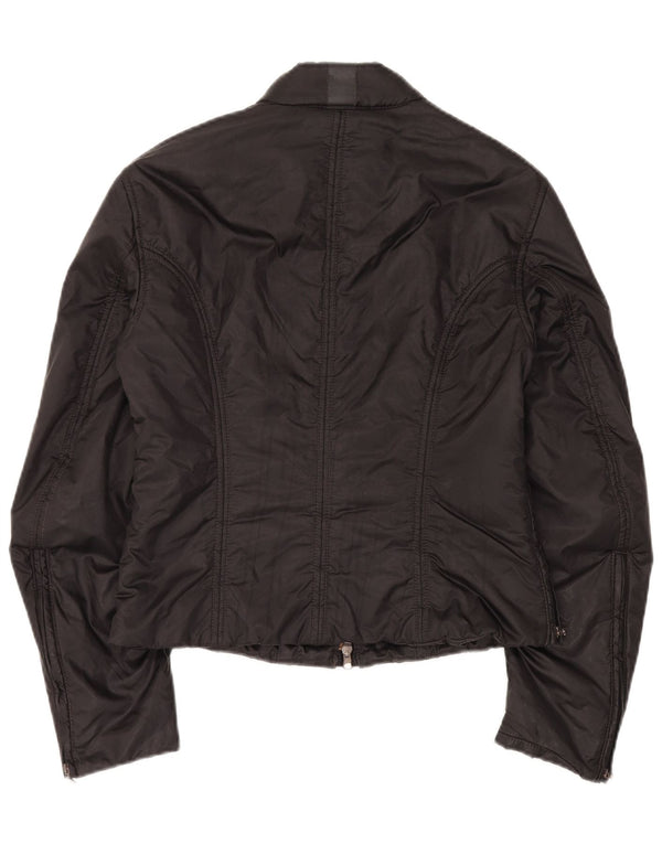 Belstaff Womens Biker Jacket IT 46 Stor sort polyamid