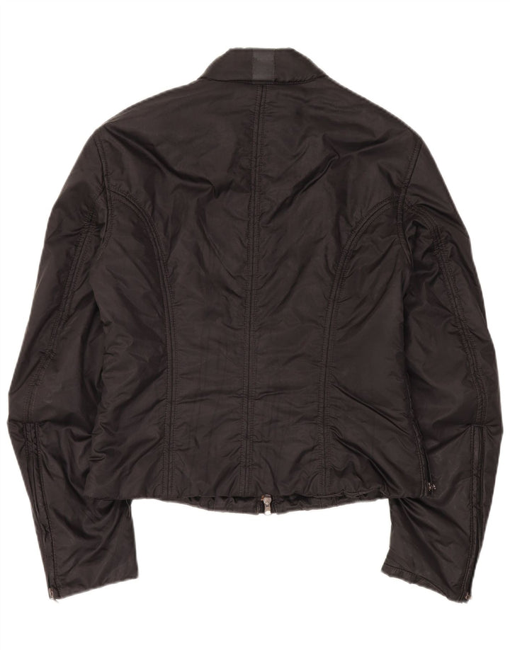 Belstaff Womens Biker Jacket IT 46 Stor sort polyamid