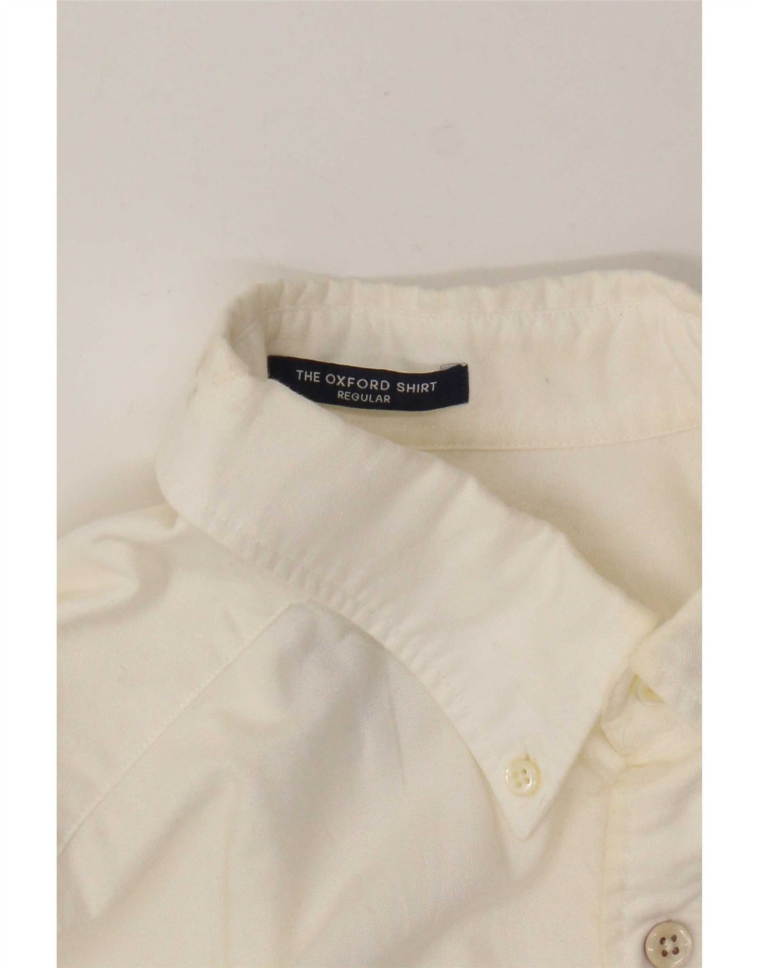 Gant Kortærmet Herreskjorte med normal pasform Størrelse 39/40 15 3/4 Medium Hvid