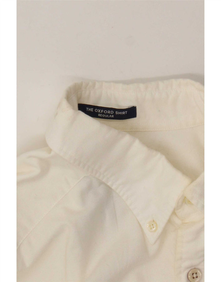 Gant Kortærmet Herreskjorte med normal pasform Størrelse 39/40 15 3/4 Medium Hvid
