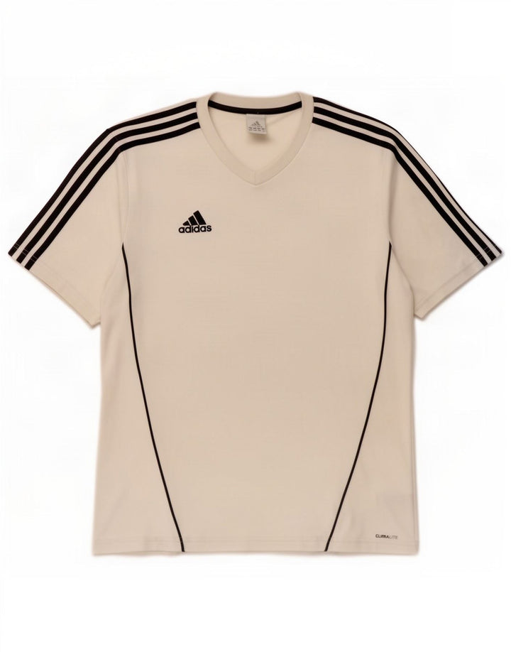 Adidas Herre Climalite T-Shirt Top Stor Hvid Polyester