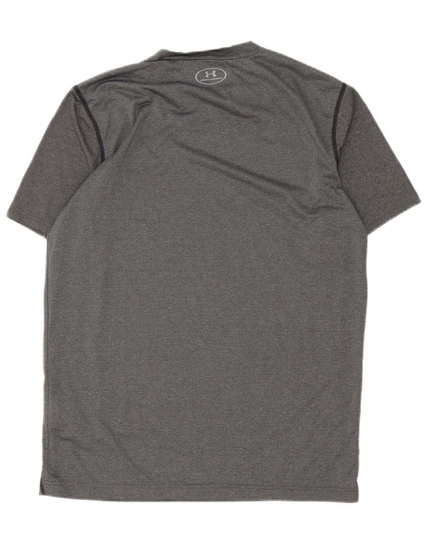 Under Armour Herre Heat Gear T-Shirt Top Medium Grå Polyester