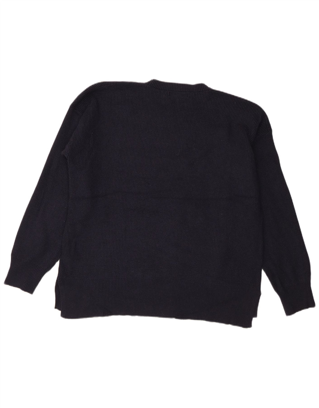 Marks & Spencer Herre sweater med rund hals, stor marineblå viskose