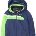 Colmar drenge polstret jakke med hætte 9-10 år Navy Blue Colourblock Polyester