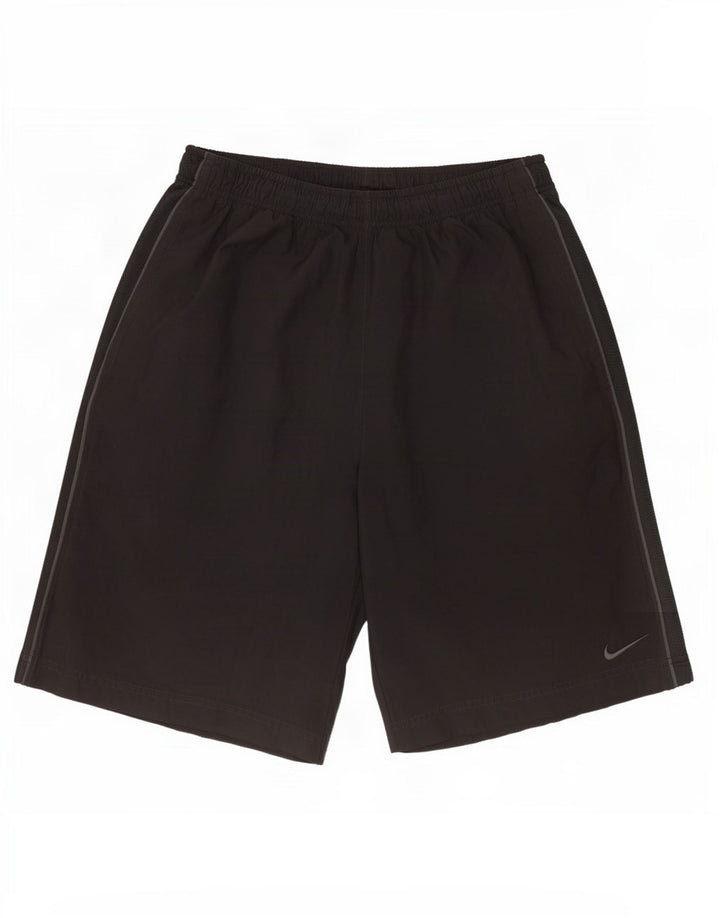 Nike Herre Dri Fit sportsshorts, store sorte polyester