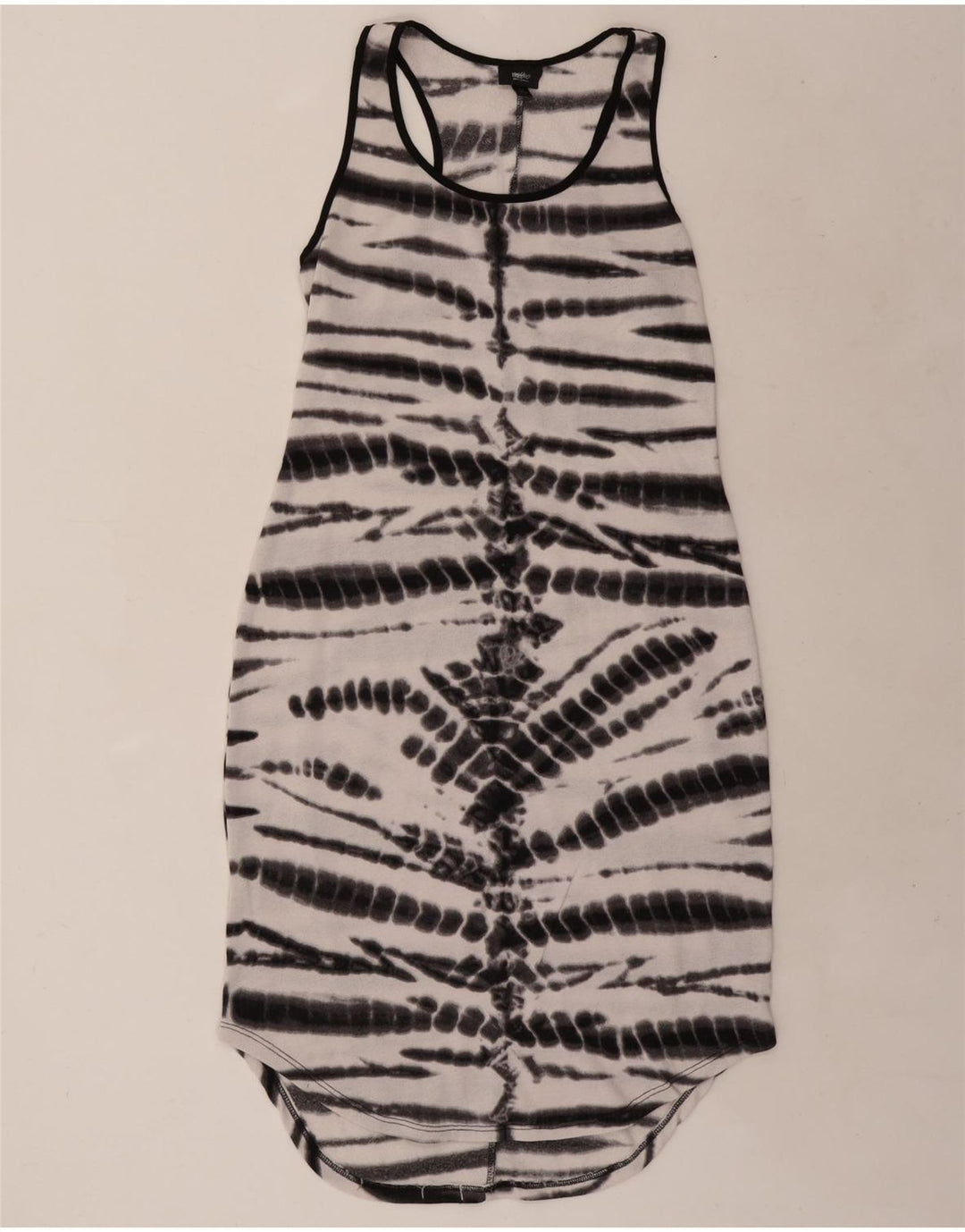 MOSSIMO T-shirt uden ærmer til kvinder, UK 12 Medium White Tie Dye