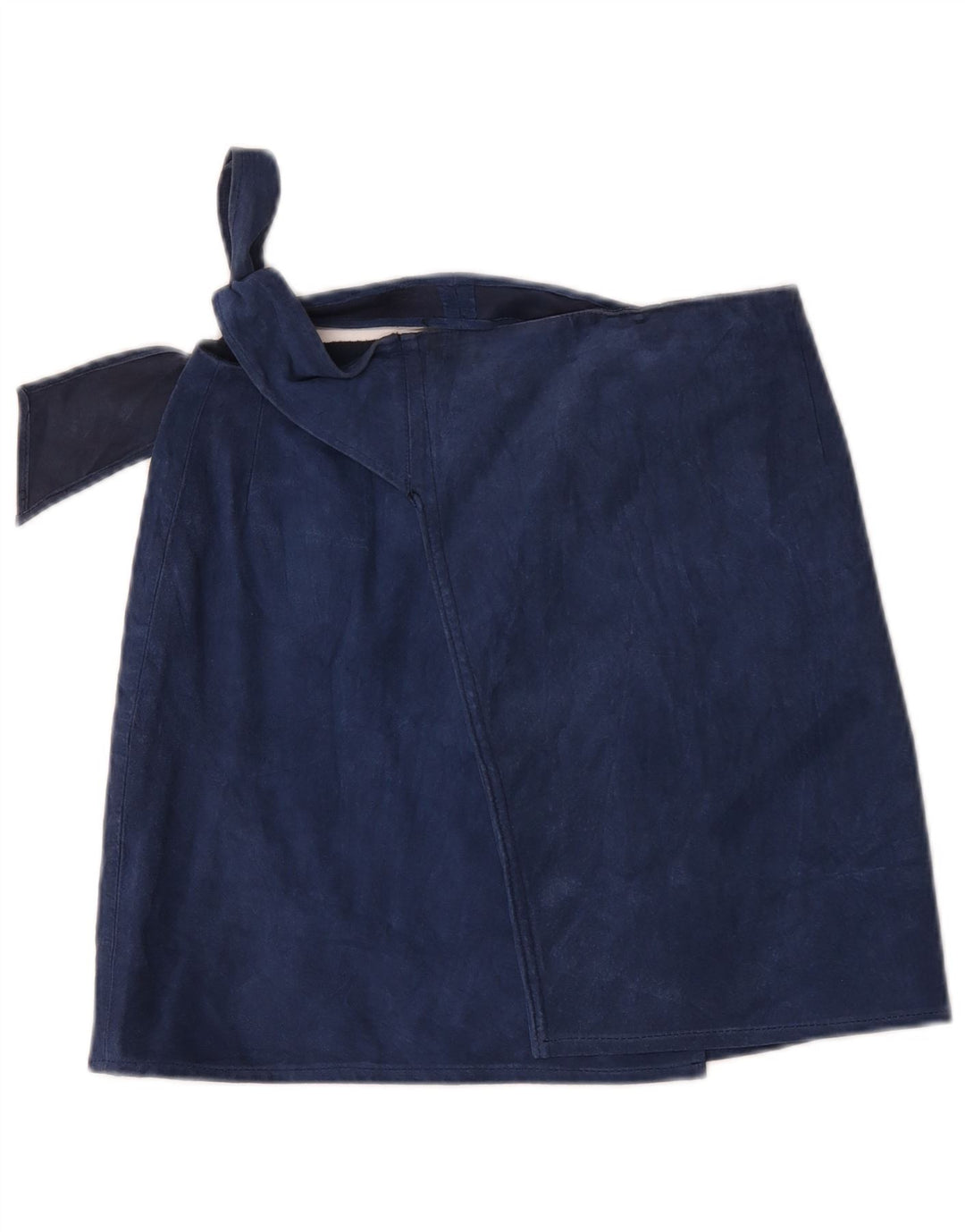 Vintage Dame Ruskind Mini Wrap Skirt W32 Large Navy Blue