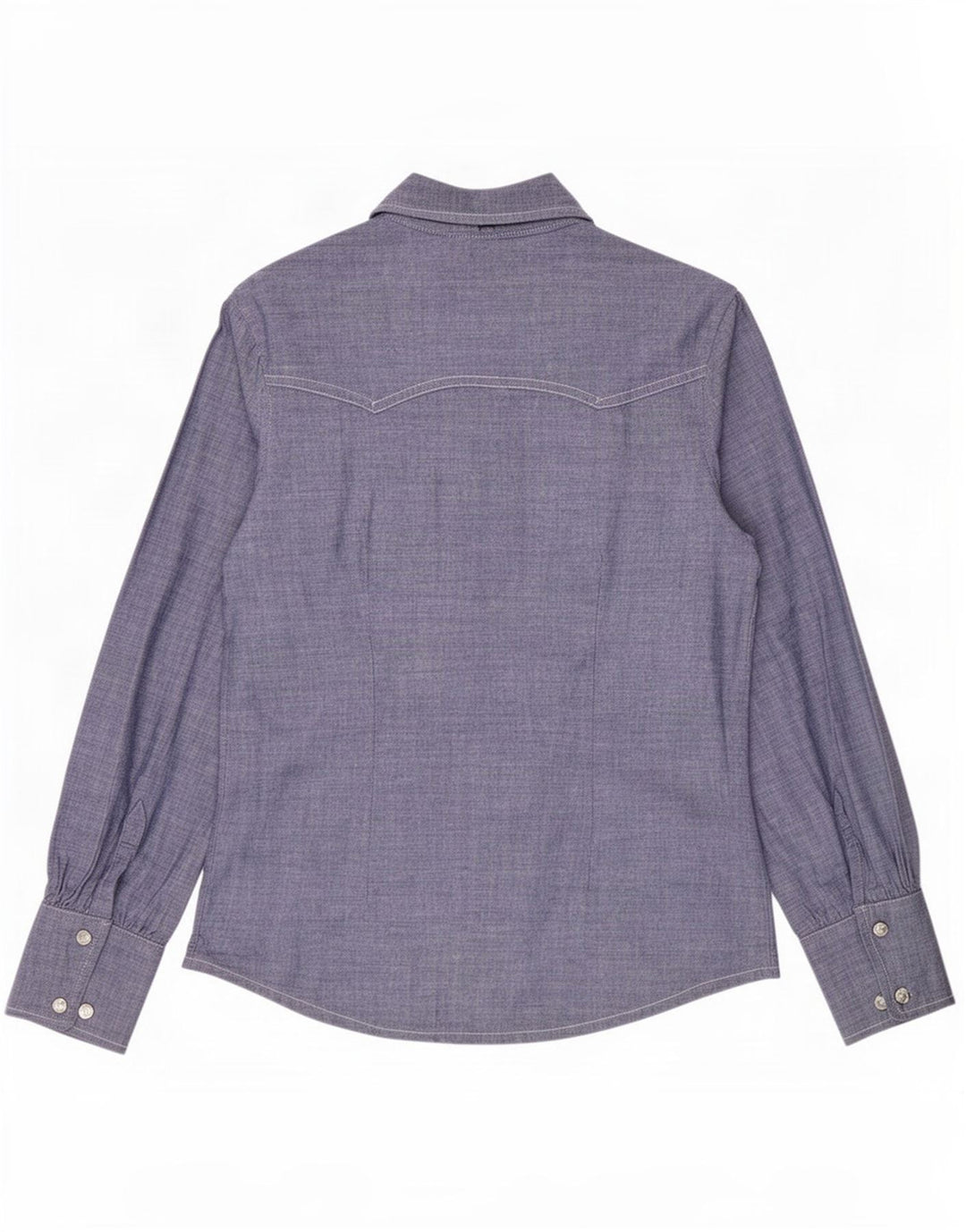 Levi's Dameskjorte UK 14 Medium Blue Cotton