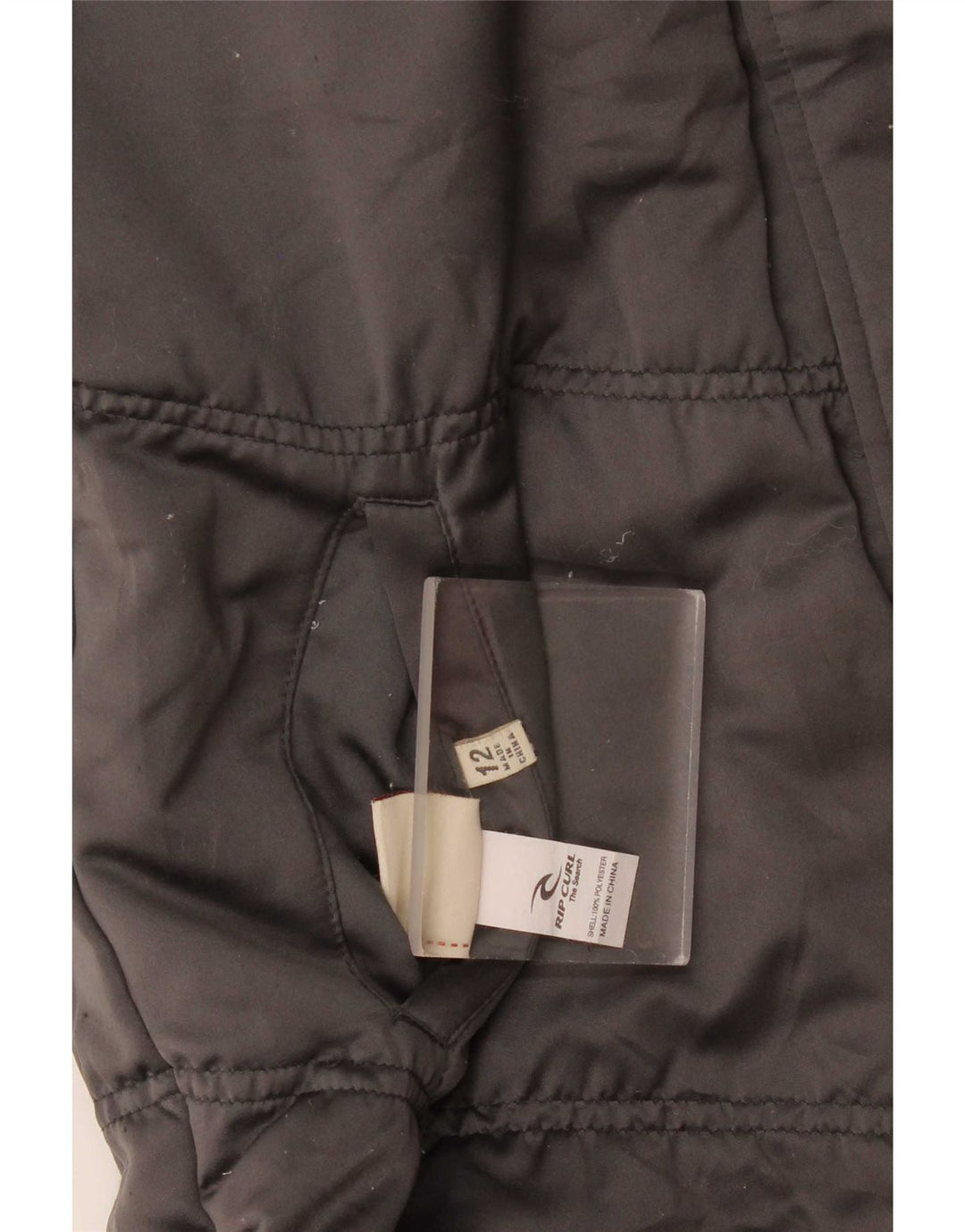 Rip Curl Womens Vendbar polstret jakke UK 12 Medium Grey Polyester