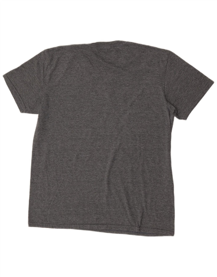 Reebok Herre Grafisk T-Shirt Top Stor Grå Polyester