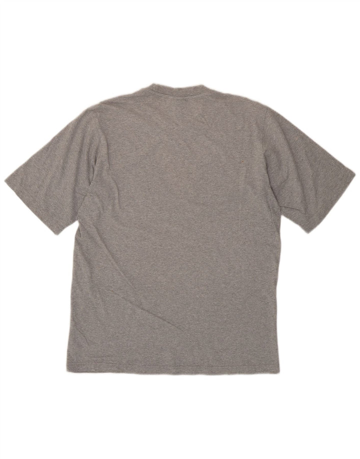ADIDAS Grafisk T-shirt til mænd, lille grå bomuld
