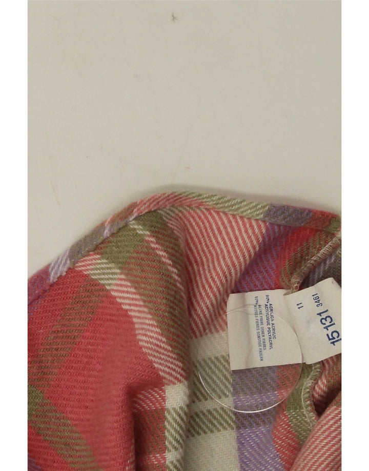Vintage herre flannel skjorte stor pink ternet akryl