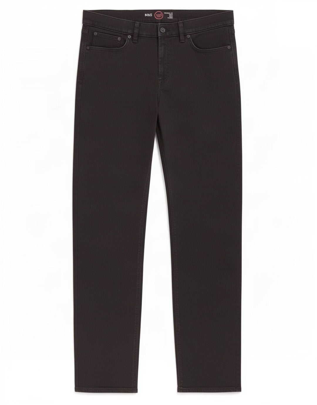 Marks & Spencer Straight Jeans til mænd W36 L33 Sort bomuld