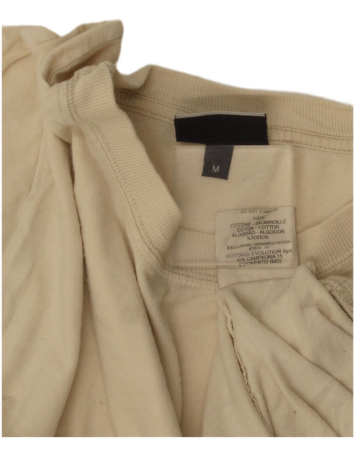 Trussardi Herre T-Shirt Top Medium Beige Bomuld