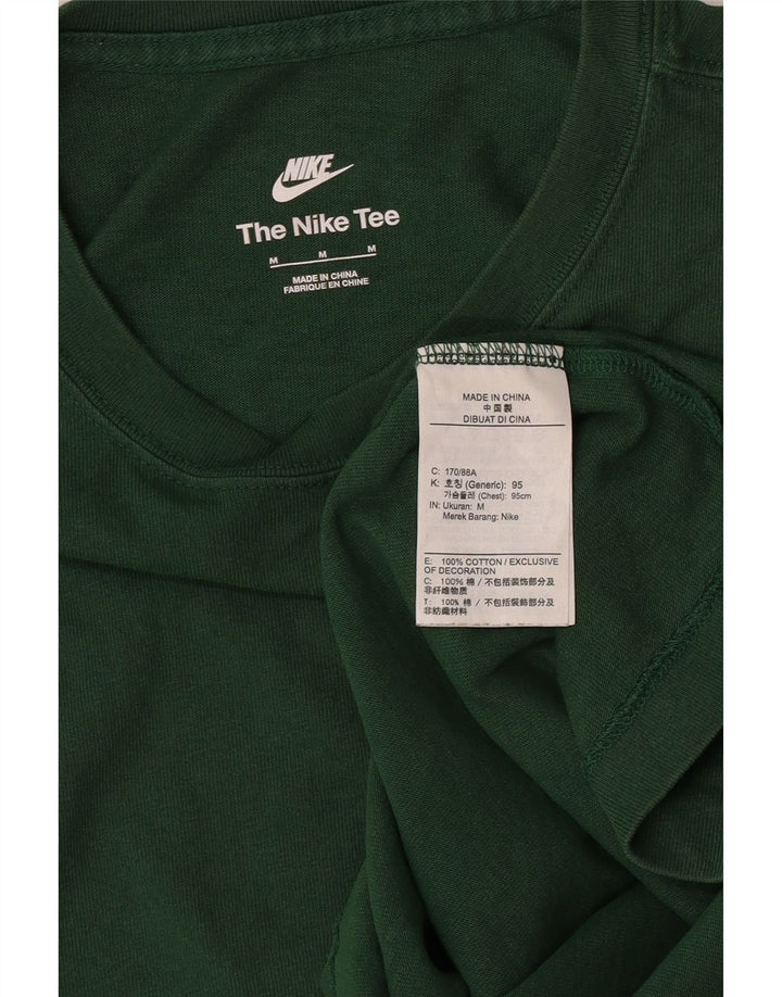 Nike Herre grafisk T-shirt top mellemgrøn bomuld