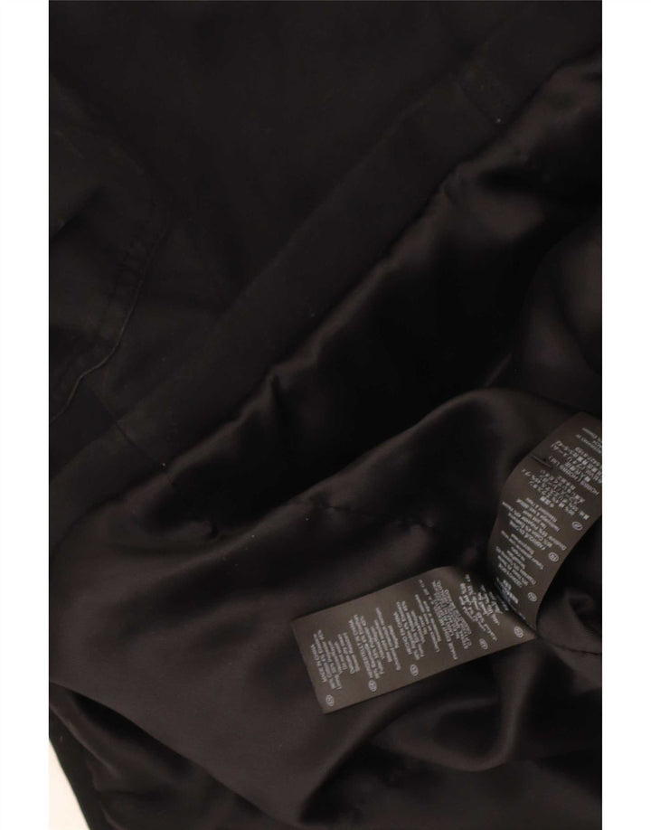 Hobbs Dame Trench Coat UK 12 Medium Sort Bomuld