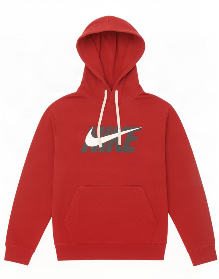 Nike grafisk hættetrøje til mænd Medium rød bomuld