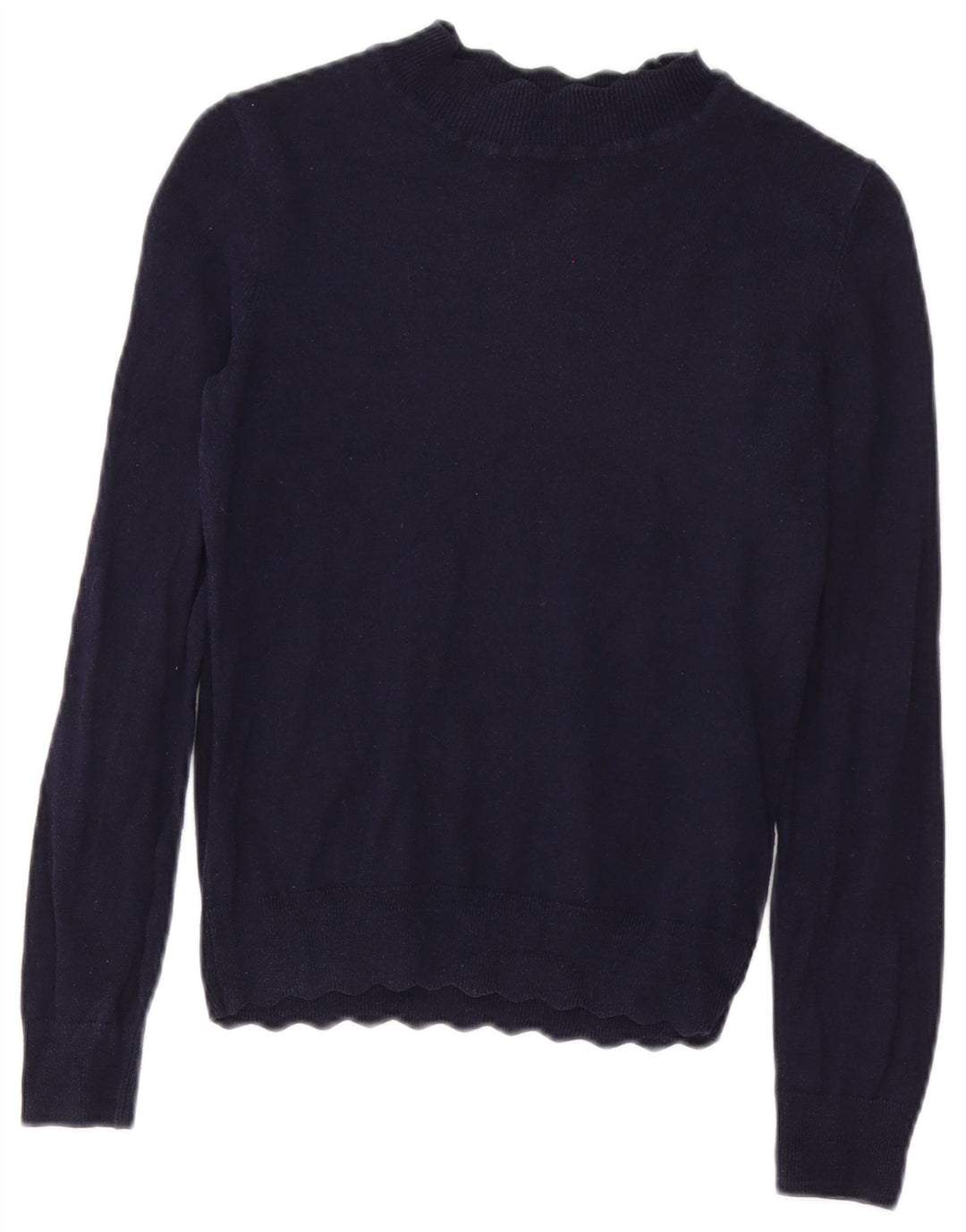 Oasis Dame Turtle Neck Jumper Sweater UK 10 Small Navy Blue