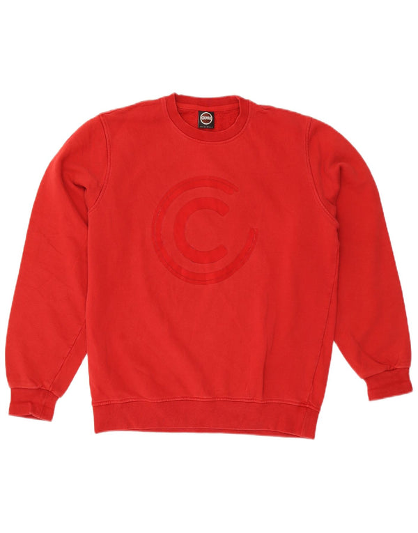 Colmar Herre Grafisk Sweatshirt Jumper Stor Rød Bomuld