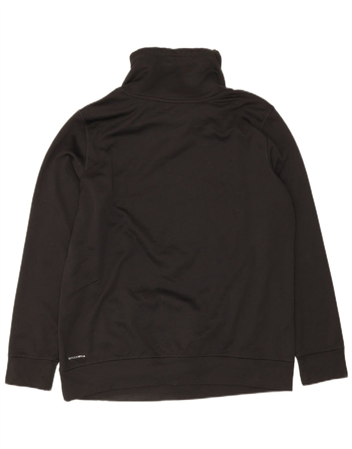 REEBOK Womens Graphic Sweatshirt Jumper UK 20/22 XL Black Polyester