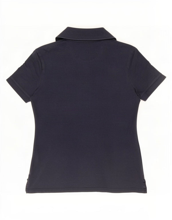Barbour Dame Polo Shirt UK 10 Small Navy Blue
