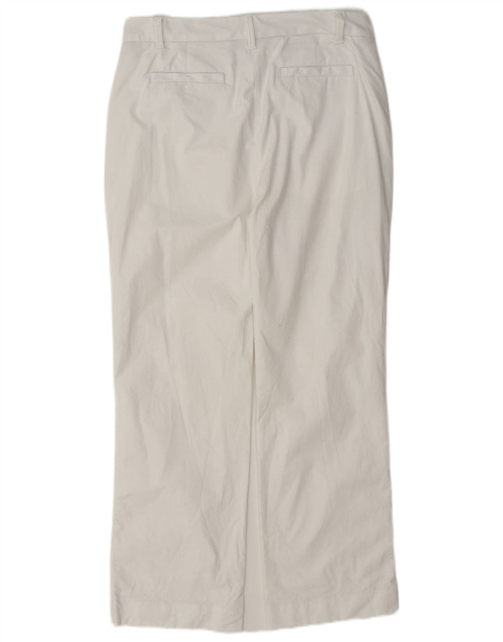 Marks & Spencer Lige Chinobukser til kvinder UK 12 Medium W30 L28 Hvid
