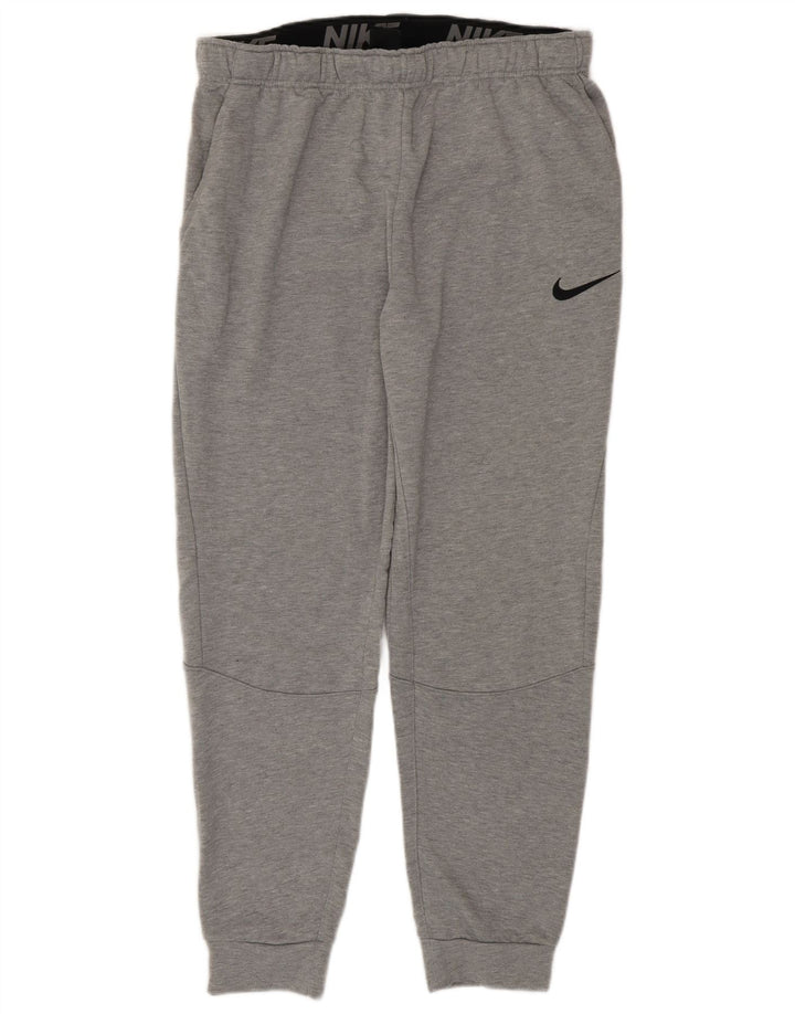 Nike Herre Dri Fit træningsdragt Bukser Joggers Large Grå Polyester