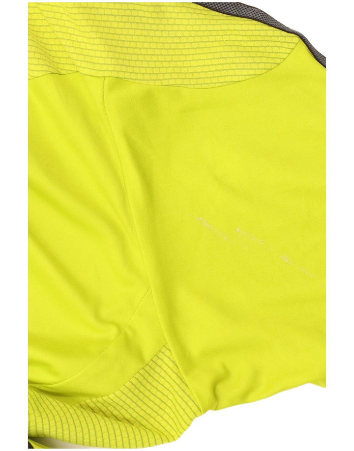 Adidas Herre Climacool T-Shirt Top Stor Gul Colourblock Polyester