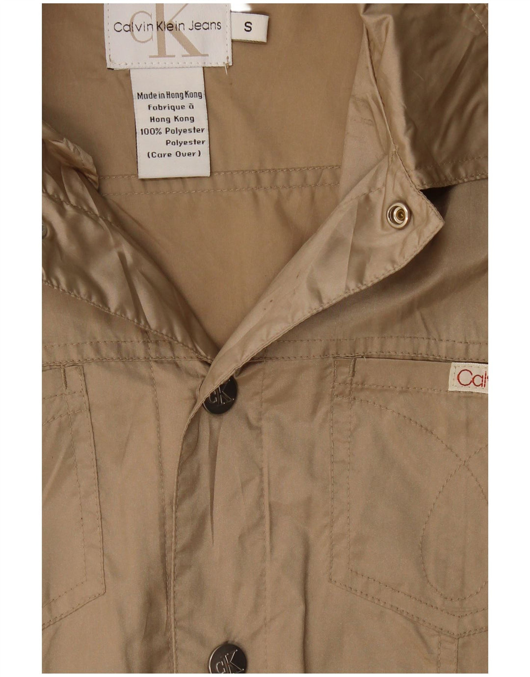 Calvin Klein Jeans Bomberjakke til mænd Lille beige polyester