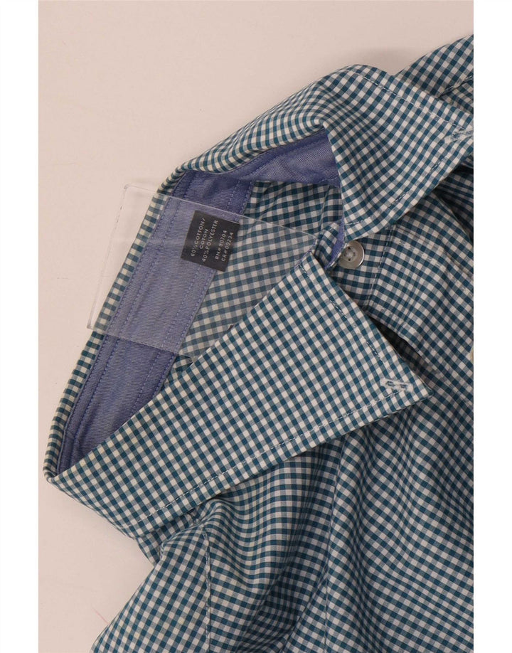 Nautica herreskjorte str. 16 1/2 Large Blue Gingham Cotton