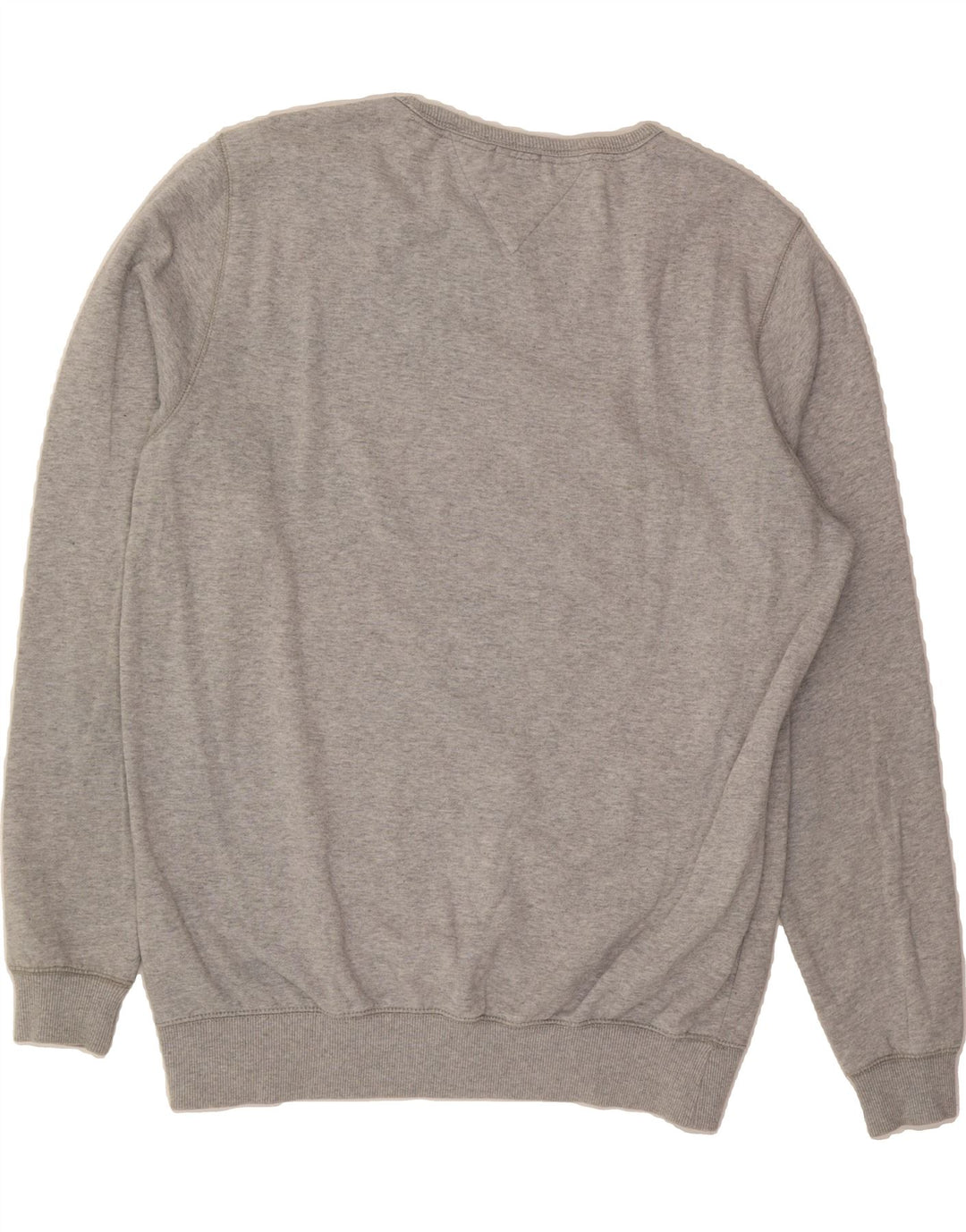 TOMMY HILFIGER Mens Crew Neck Jumper Sweater 2XL Grey Cotton Vintage Tommy Hilfiger and Second-Hand Tommy Hilfiger from Messina Hembry 
