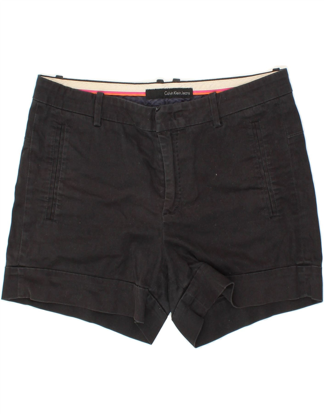 CALVIN KLEIN JEANS Womens Chino Shorts W32 Large Black Vintage Calvin Klein Jeans and Second-Hand Calvin Klein Jeans from Messina Hembry 