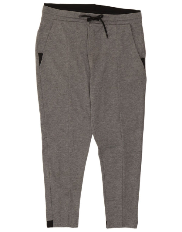 Zara Træningsdragtsbukser til kvinder UK 18 XL Grå Colourblock Polyester