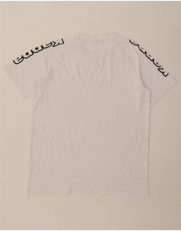 Kappa Herre Grafisk T-Shirt Top 2XL Hvid